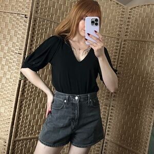 Banana Republic Plunge Neck Blouse